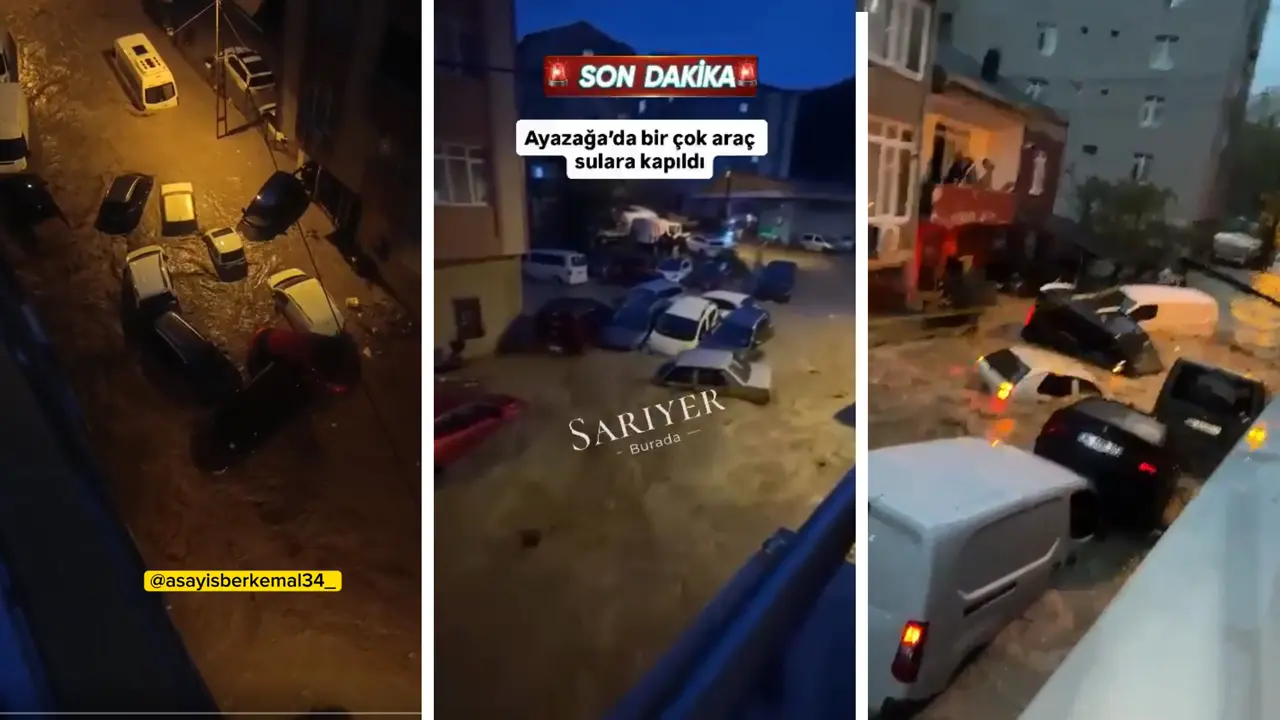 İstanbul sağanak yağışa teslim; 1.277 su baskını, 15 heyelan