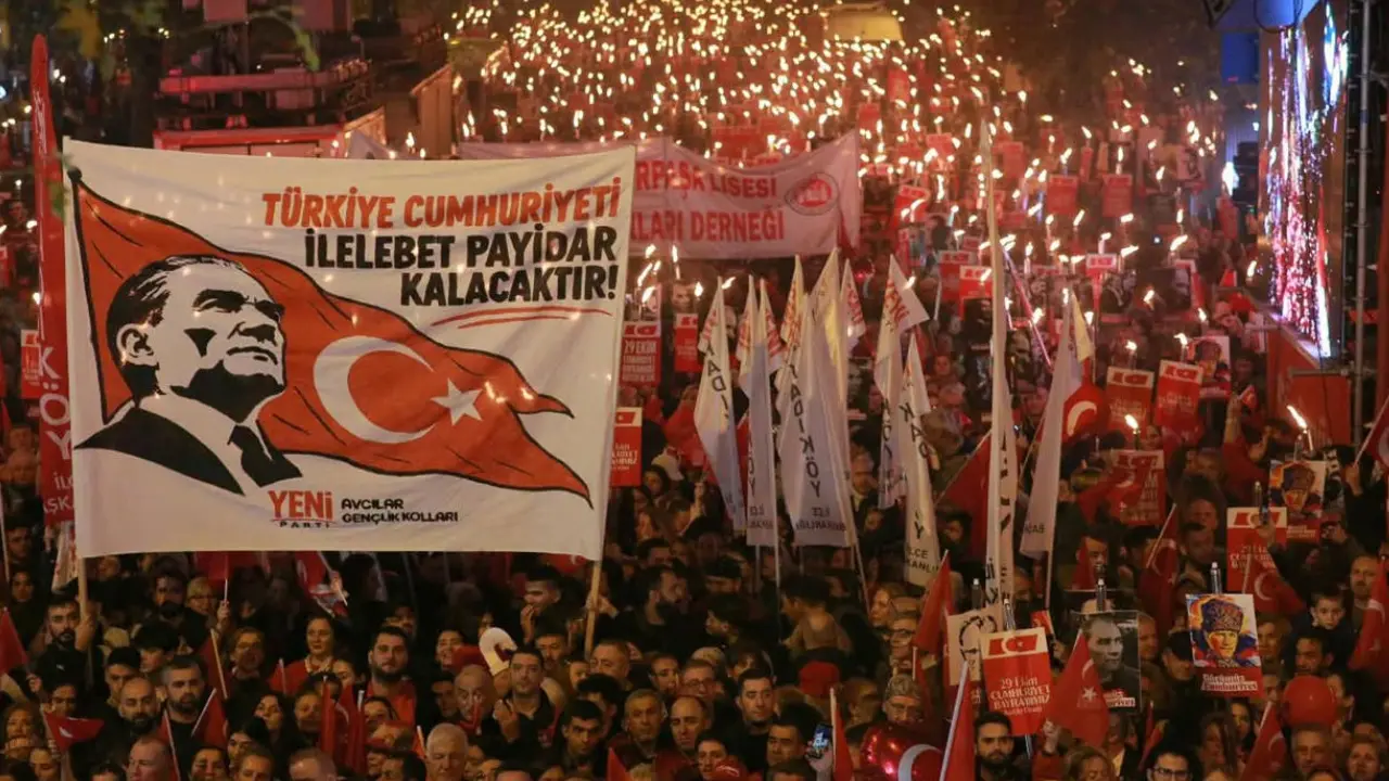 103’üncü yılında yurdun dört bir yanında ‘Cumhuriyet Yürüyüşü’